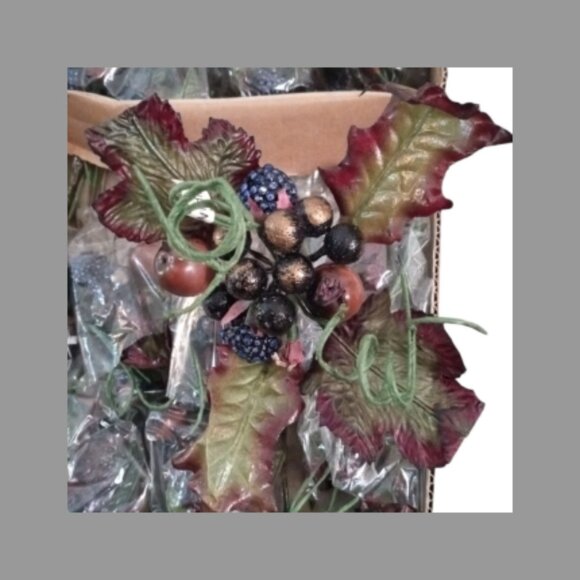 Other - 1 Lot of 6 Crafter  Berries Black and Blue Decoration for Crafters